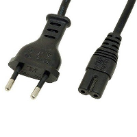 Euro Type C Plug to IEC C7 - Figure of 8 - 1.5m
