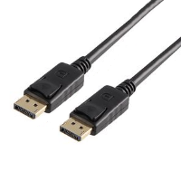 DisplayPort Locking Male to Male - 28 AWG - Gold Plated - 1.8m