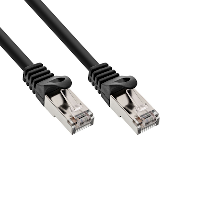 Cat5e Network Patch Lead - Shielded - Black - 10m