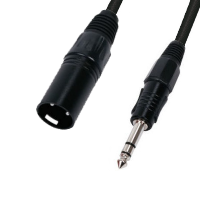 XLR Male to Stereo Jack (6.3mm) Lead - 15m