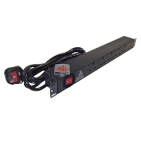 PDU - UK Plug to 6 x BS1363 - 3m - 19" Horizontal