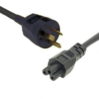 Australian Plug (Rewireable) - IEC C5 - Cloverleaf - 1m