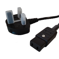 UK Plug to IEC C9 - 1m