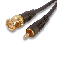 BNC to RCA Phono Lead - Gold Plated - 2m