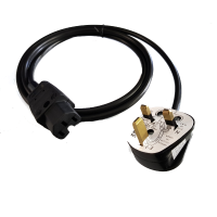 UK Plug - IEC C15 - LSOH - 2m