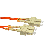 Dual Fibre Optic Network Cable - SC to SC - OM2 - 2m