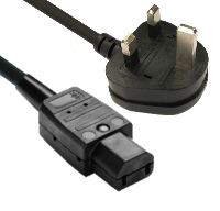 UK Plug - IEC C17 - 2m