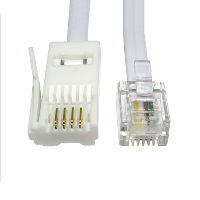 RJ11 to BT Crossover Fax Modem Lead - 2m