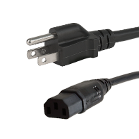 Japanese Plug to IEC C13 - Mains Lead - 2m