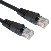 Cat5e LSOH UTP Network Lead - Ethernet - Snag less - Black - 2m