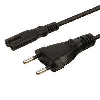 Swiss Plug  to IEC C7 - Mains Cable - 2m