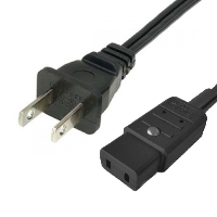 US Plug – IEC C9 – Type A Plug - 2m