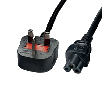 UK Plug - IEC C5- Cloverleaf - 3m