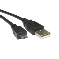 3 metre USB2 A male to micro B male