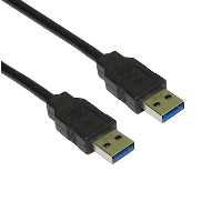 USB 3.0 A Plug to A Plug - Black - 3m