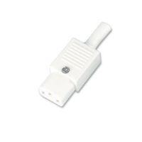 IEC C13 Socket - Rewireable - White
