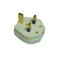 UK Plug - 13 amp - Rewireable - White