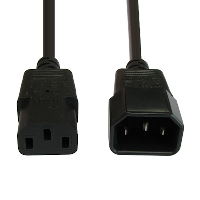 IEC C14 to IEC C13 - 1.0mm cores - Mains Lead - 4m