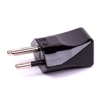 Swiss Plug - Rewireable - Black