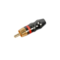 RCA Phono Plug - Gold Plated - Red