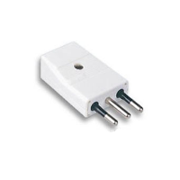 Italian Plug - Rewireable - White