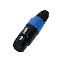 XLR Line Socket Female - Neutrik style - Blue Housing