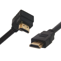 HDMI Lead (Gold Plated) - Right Angled - 1m