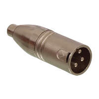 Phono Socket to XLR Male - Adaptor
