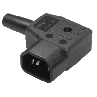IEC C14 Plug - Right Angled - Rewireable
