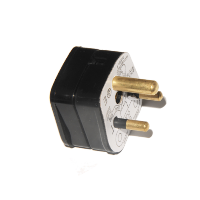 South African Plug - Rewireable - Black