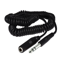 Stereo (6.3mm) Jack Coiled Extension Lead -  5m