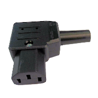 IEC C13 - Left Angled - Rewireable Connector