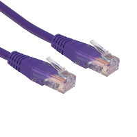 Cat5e RJ45 UTP Network Patch Cable - Ethernet - Violet - 0.25m