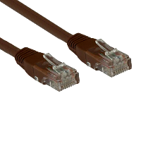 Cat5e RJ45 UTP Network Patch Cable - Ethernet - Brown - 0.25m