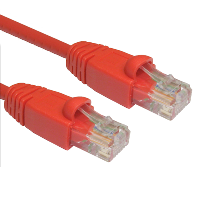 Cat5e UTP Network Lead - Ethernet - Snag less - Red - 0.5m