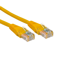 Cat5e RJ45 UTP Network Patch Cable - Ethernet - Yellow - 0.5m