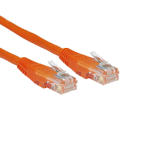 Cat5e RJ45 UTP Network Patch Cable - Ethernet - Orange - 0.5m