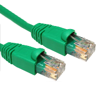 Cat5e RJ45 UTP Network Patch Cable - Ethernet - Snag less - Green - 1m