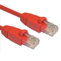 Cat5e UTP Network Lead - Ethernet - Snag less - Red - 1m