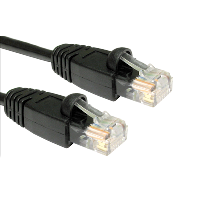 Cat5e UTP Network Lead - Ethernet - Snag less - Black - 1m