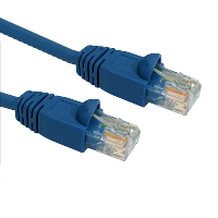 Cat5e UTP Network Lead - Ethernet - Snag less - Blue - 1m