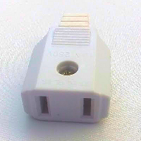 NEMA1-15 Extension Socket - Rewireable - White