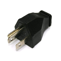 NEMA 5-15 Plug - Rewireable  Black