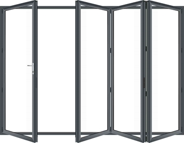 4 Panel Aluminium Bi-folding Doors