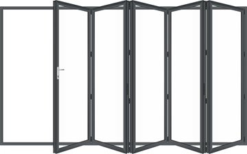 5 Panel Aluminium Bifolding Doors