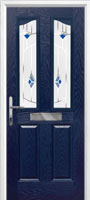 2 Panel 2 Angle Murano Composite Front Door in Dark Blue