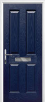 4 Panel Composite Front Door in Dark Blue
