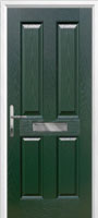 4 Panel Composite Front Door in Green