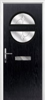 Circle Classic Composite Front Door in Black