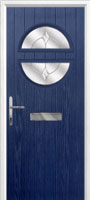 Circle Classic Composite Front Door in Dark Blue